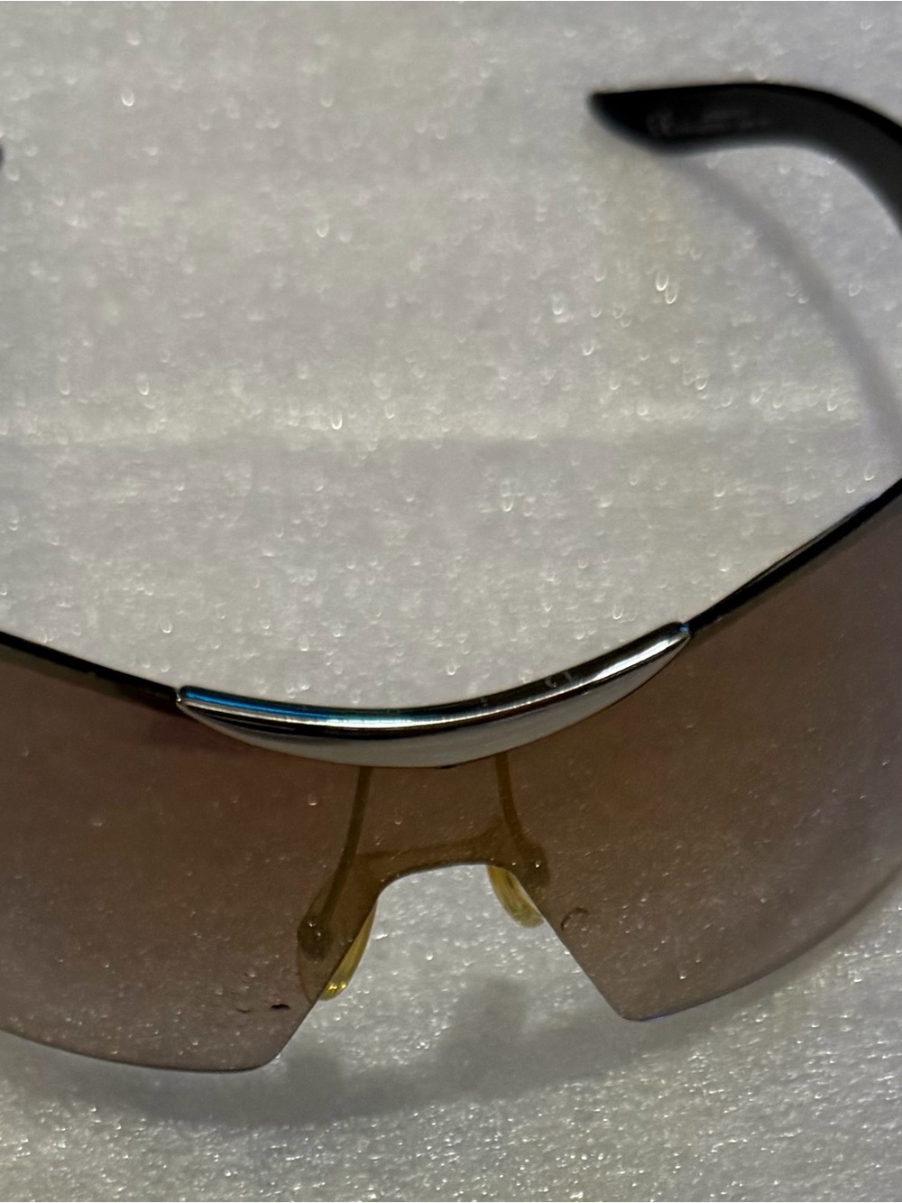 Christian airspeed 1 Dior 105 Shield Sunglasses Brown and Silver - Picture 5 of 10